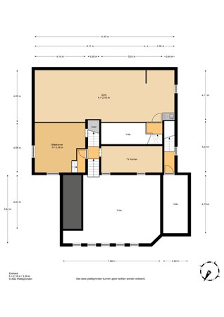 Floorplan - Noordvliet 147A, 3142 CL Maassluis